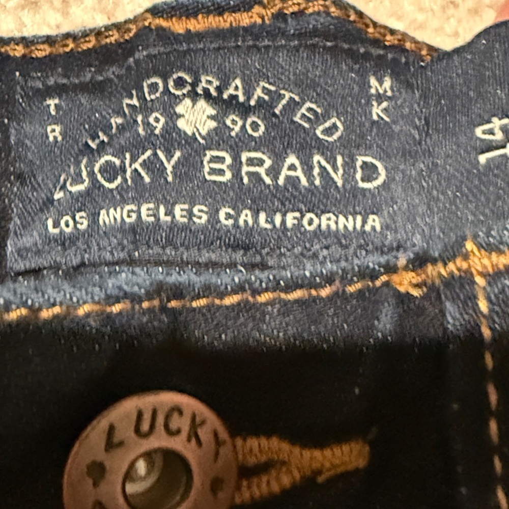 Lucky Brand Girls Dark Blue Jeans - Picture 2 of 6